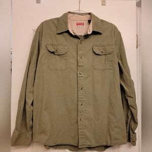 Wrangler Men's Olive Green Shirt